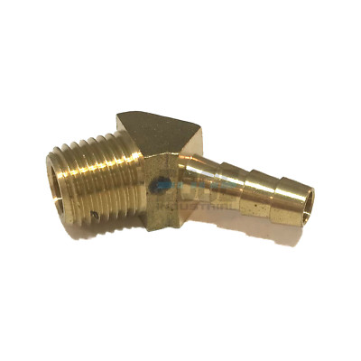 #ad 1 4quot; HOSE ID TO 1 4quot; MALE NPT MNPT 45 DEGREE BRASS ELBOW FITTING WOGl $14.99