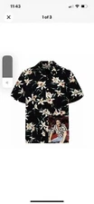 Paradise Found Original Star Orchid Hawaiian Shirt, Worn by Tom Selleck
