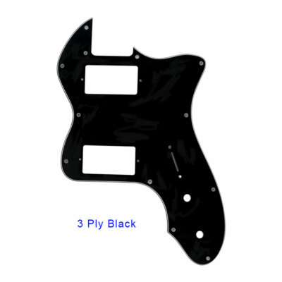 For US Classic telecaster 72 thinline Guitar Pickguard PAF Humbucker 3Ply Black