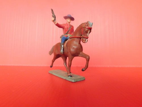 Figurine Elastolin – Western Police Montée Canadienne – Cavalier 1/32 (60mm) – Allemand