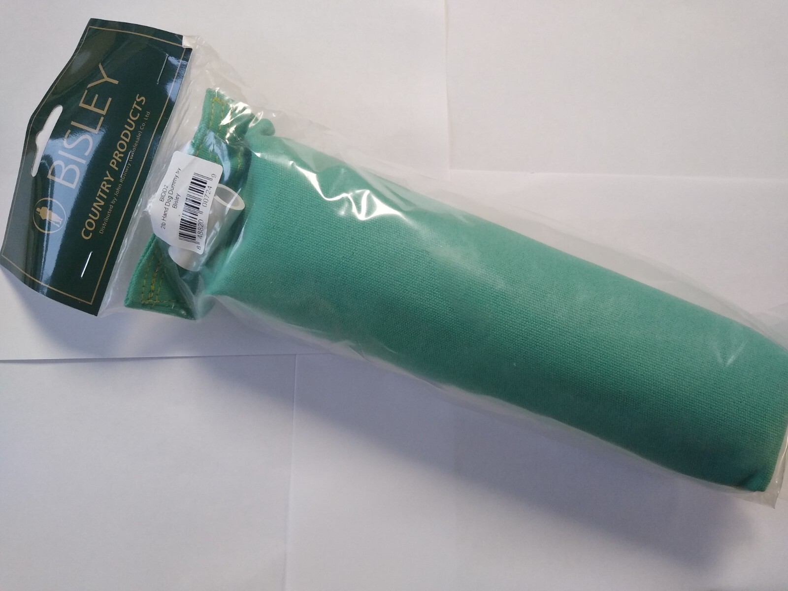 Bisley 2lb Standard Hand Throwing Dummy - Gun Dog Training Dummy Green