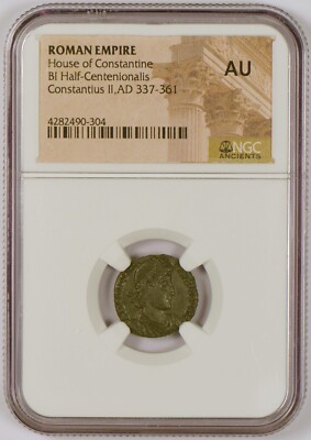 NGC CH XF 337-361 ローマ皇帝 コンスタンティヌス2世 古代コイン アン