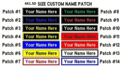 **LOVE IT** THREE PACK  4 x1.50   SIZE Custom NAME TAG Embroidered ''Iron on''