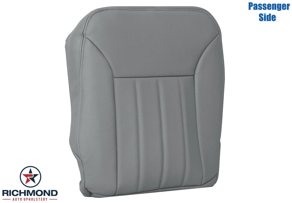 Cubierta de asiento de cuero genuino gris parte inferior lateral del pasajero Mercedes Benz R 2006-2010 Foto 2 de 4