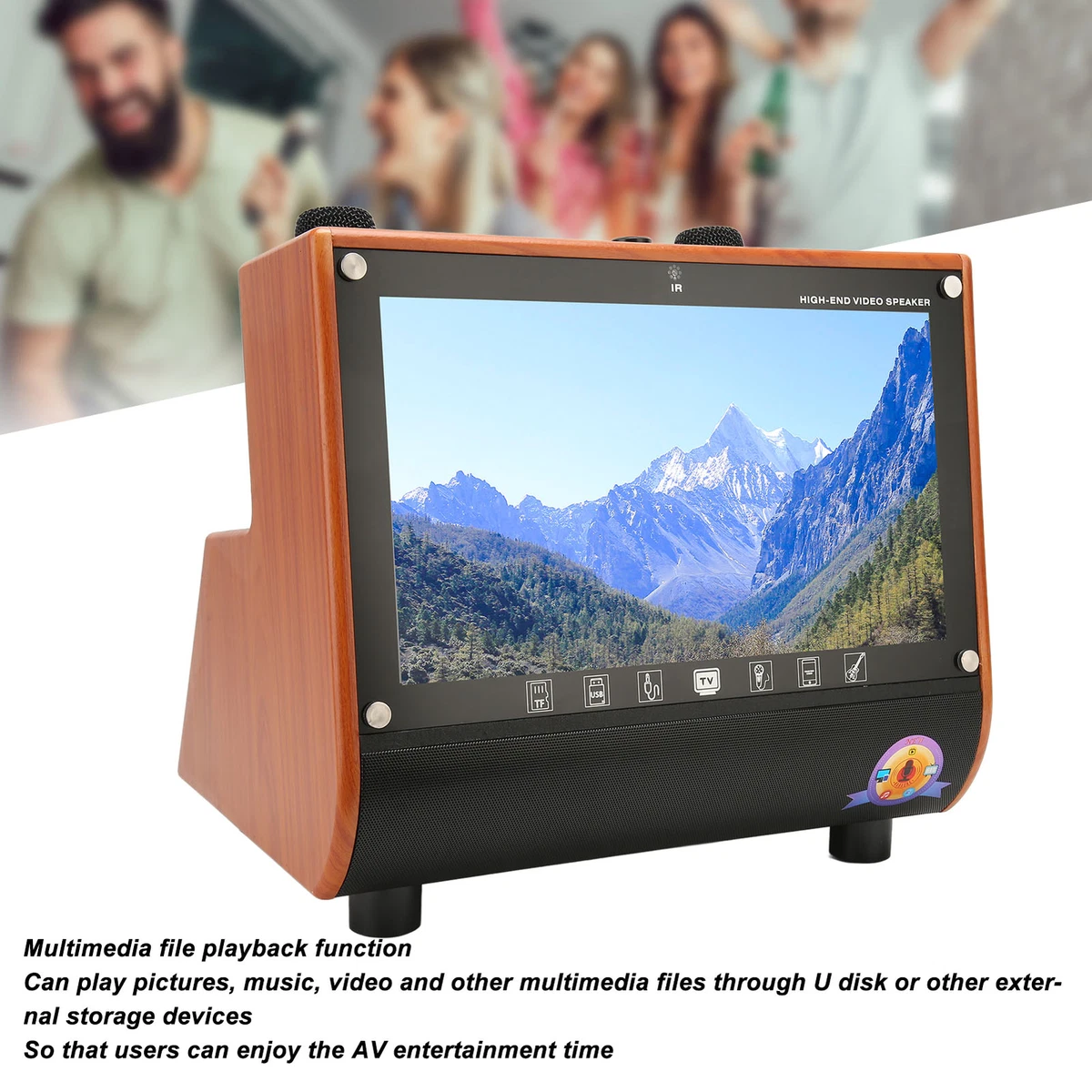 14in Digital TV Same Screen Function Interactive Wireless Bluetooth Speaker  WPD