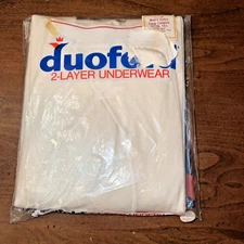 70s DUOFOLD Men's Extra Long Longies Pants-2 Layer Thermal Underwear Sz 38 -NOS