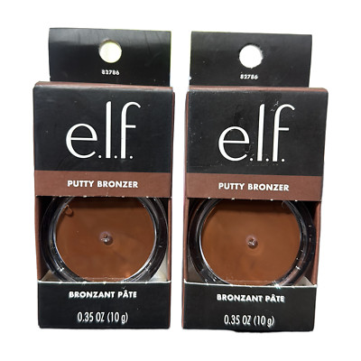 ELF - Lot Of 2 - Putty Bronzer Cream To Powder - GOLDEN DAZE- 0.35 Oz - NIB