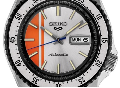 Seiko Men 5 Sports Special Edition SKX Style Orange White