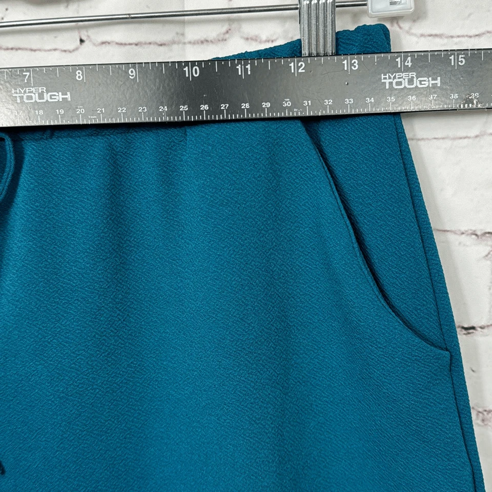 Falda Gilli para mujer grande L lápiz recto tirar elástico cordón azul verde azulado Foto 3 de 4