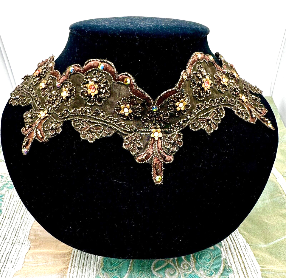 Lovey (Noeud) Noir à Fleurs Colorées Et Cristal Par Michal Negrin - Neuf Avec étiquettes
