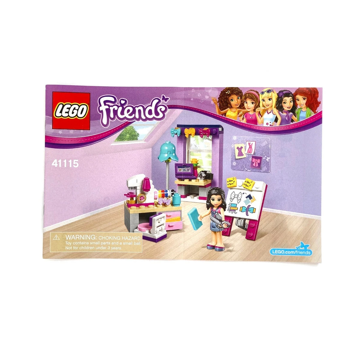 Lego Friends Emmas Workshop No Bricks Instruction MANUAL ONLY |