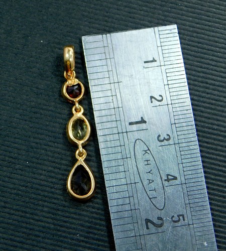 Citrine Gemstone Rose Gold Plated 925 Sterling Silver Jewelry Pendant MP2326 - Picture 34 of 35