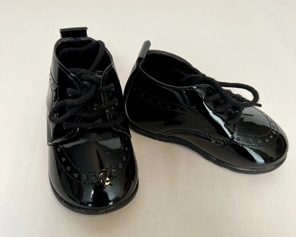 Infant Baby Boy Oxford Shoes Soft Sole Size 4 (18-24 months) - Image 2 of 4