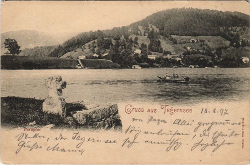 Carte Postale Ancienne - Tegernsee Hauptstrasse - Allemagne - Occasion