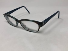 ESCADA VES275S COL.0AM7 Eyeglasses Frame Italy 52-17-140 Brown Blue Marble H579