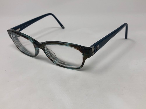 ESCADA VES275S COL.0AM7 Eyeglasses Frame Italy 52-17-140 Brown Blue Marble H579