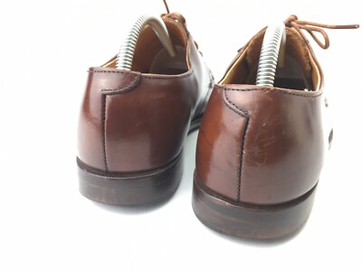 Cole Haan Shoes Mens 10 Brown Leather Distressed Apron Split Toe Oxford Dress Cole Haan Calhoun Leather Split Toe Oxford Mens 10 Dress  main image 4