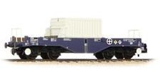 Graham Farish 377-803 BR FNA Nuclear Flask Wagon Flat Floor DRS Blue - N GAUGE