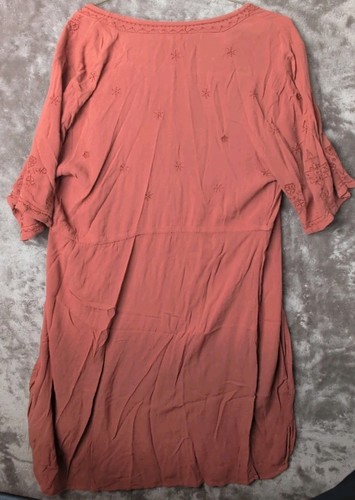 Maurices Women’s Rust Embroidered Kimono Duster Cardigan Open Front S - Picture 2 of 4