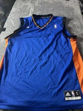 New York Knick’s  Blank Adidas basketball jersey -Sz Large Preowned