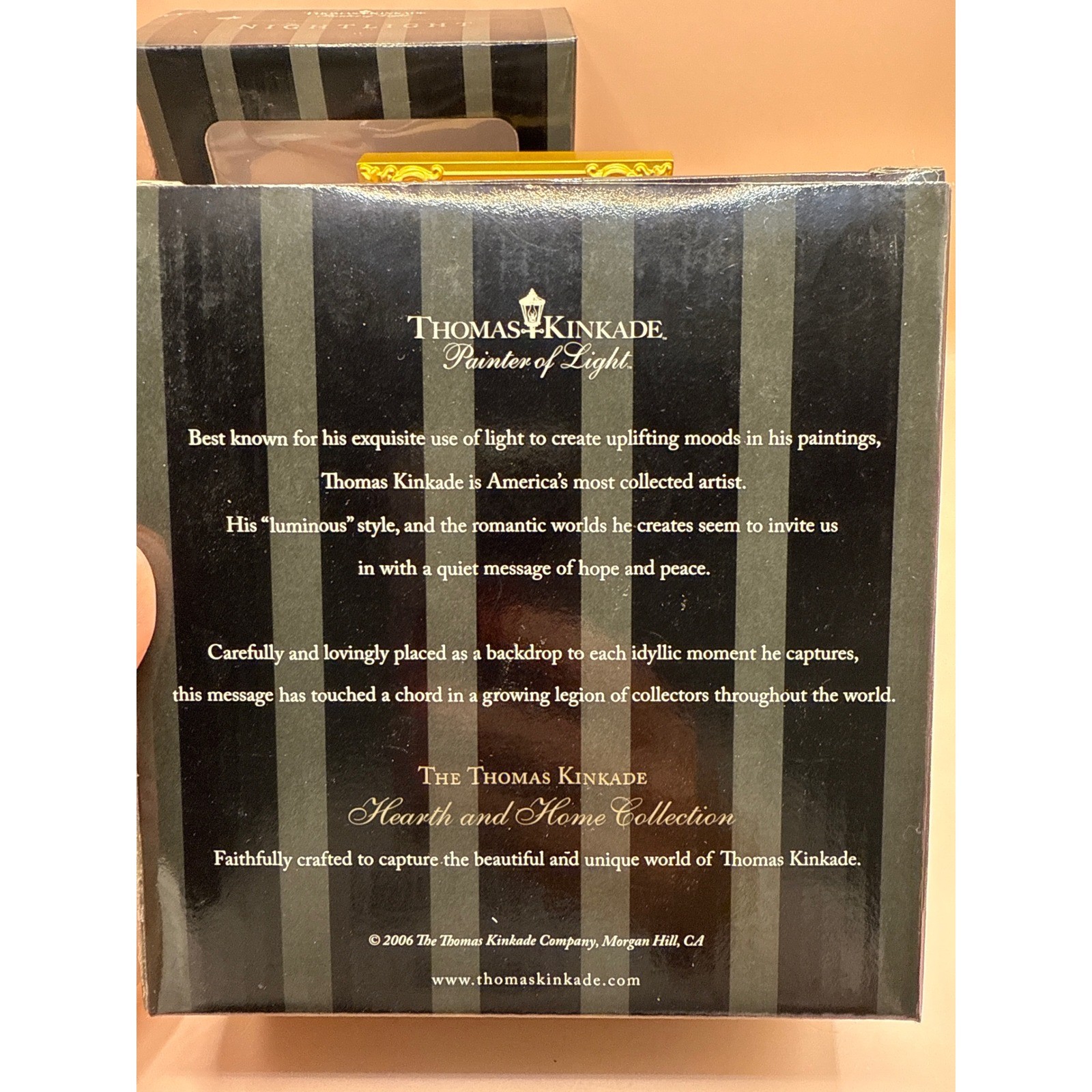 Thomas Kinkade Painter of Light Cross Nightlight Hearth Home Collection NOS