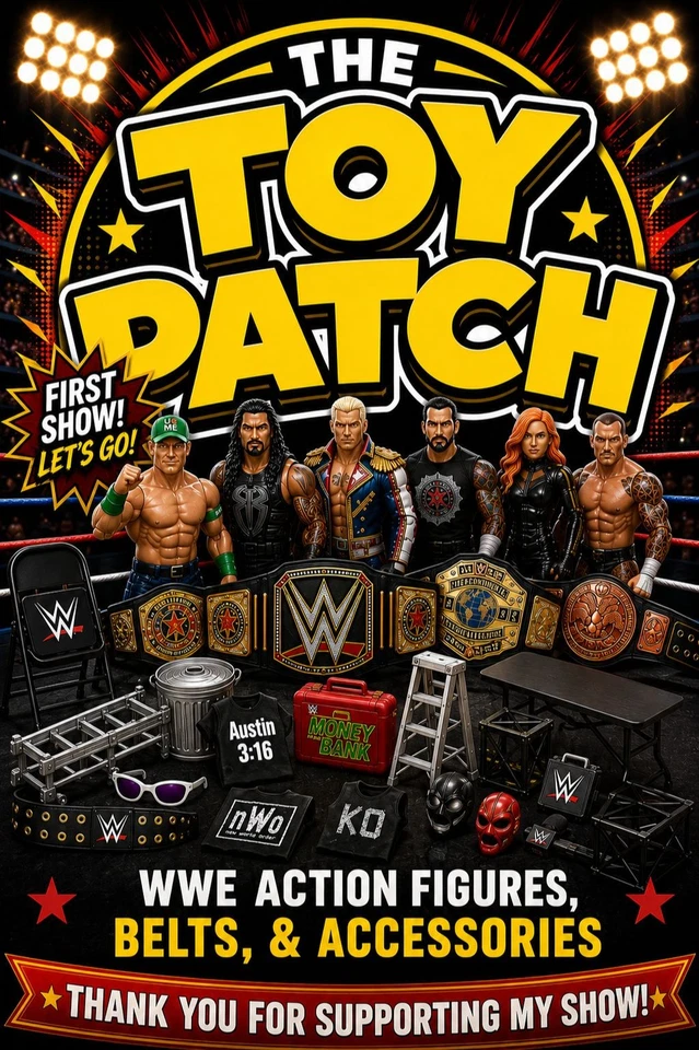 WWE @thetoypatch Elites, Ultimates, Belts, Accessories Debut Show
