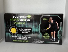 NEW Supreme Silent Sports Pickleball Kit 2 Durable Paddles & 2 Balls 
