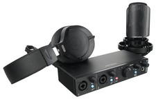 Arturia MiniFuse Recording Pack w/Interface Microphone Headphones Cable in Black