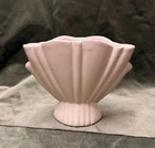 VINTAGE Bauer Pottery Cal-Art Matte White Fan Vase