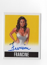 Francine 2014 Leaf Originals Wrestling Autograph Card Auto ECW #F1 Yellow /25