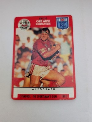 1991 Stimorol NRL Trading Card Chris Walsh Steelers #88/210