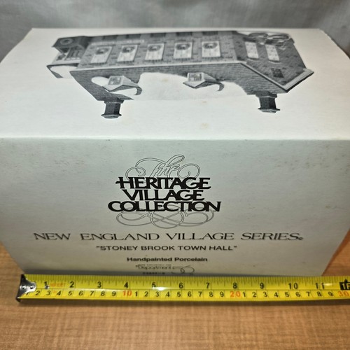 Department 56 STONEY BROOK TOWN HALL New England Series NEW! - Picture 10 of 15