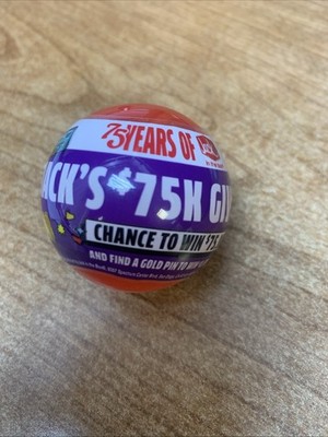 Jack In The Box 75 Year Anniversary Promo Chance To Win Ball (pin) New Sealed 