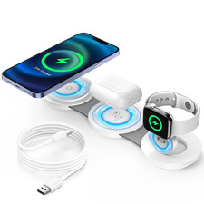 Wireless Charger for Iphone, 3 in 1 Charging Station for Iphone Devices, 15W Fas