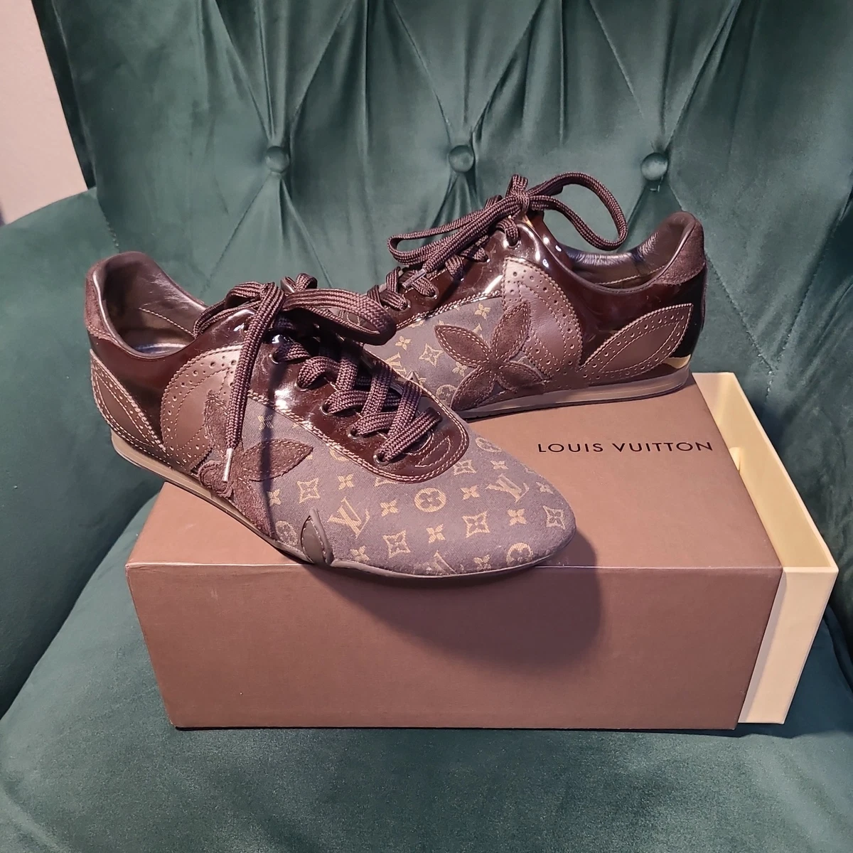 LOUIS VUITTON」 シューズ 36.5 ブラウン レディース 天白】【LOUIS 