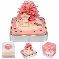 Time Piece Calendar 2026, Calendar Sakura Tree Creative 3D Notepad, Memo pad ...