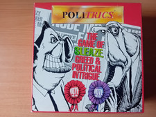 POLITRICS Board Game. 1996 Sleaze, Greed & Intrigue. Designed by Chaos Games Ltd
