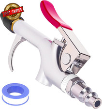 Air Blow Gun Kit, Professional 2-Way Connection Air Nozzle Blow Gun with Rubber