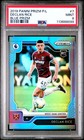 2019 PANINI PRIZM PREMIER LEAGUE BLUE PRIZM #7 DECLAN RICE ROOKIE 183/199 PSA 9