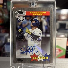 2022 Topps Salvador Perez 1987 Throwback AllStar AUTO Black SSP /50 ⭐️ MINT