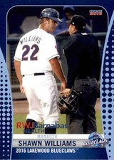 2016 Lakewood BlueClaws SGA Choice 29 Shawn Williams Manager Palm Harbor Florida