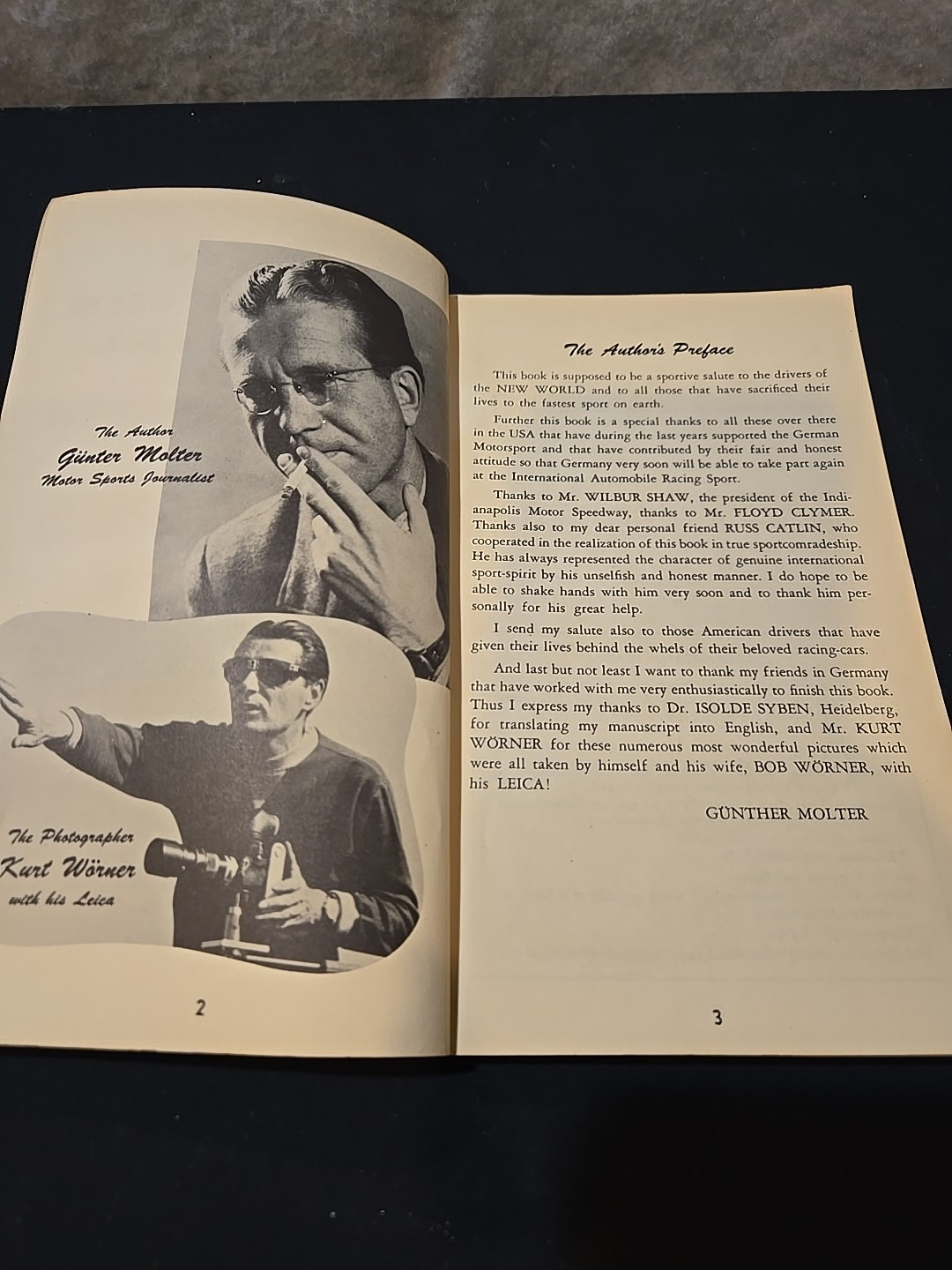 German Racing Cars And Drivers Pre-War And Post-War Gunther Molter 1950 Clymer