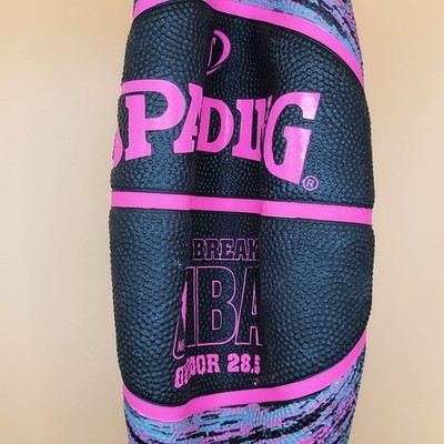 New Spalding NBA Fast Break Outdoors 28.5'' Rare Pink on Black Basketball