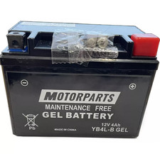 Motorparts YB4L-B Gel Battery For Yamaha Why 50 2T 1998-2005 12V 4Ah
