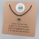 Positive Pea Choker Necklace – Green Jade Gift of Love & Encouragement