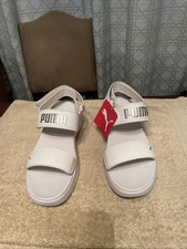 PUMA Lily Slingback  Womens White Casual Sandals 386331-03 Size 8 Brand New