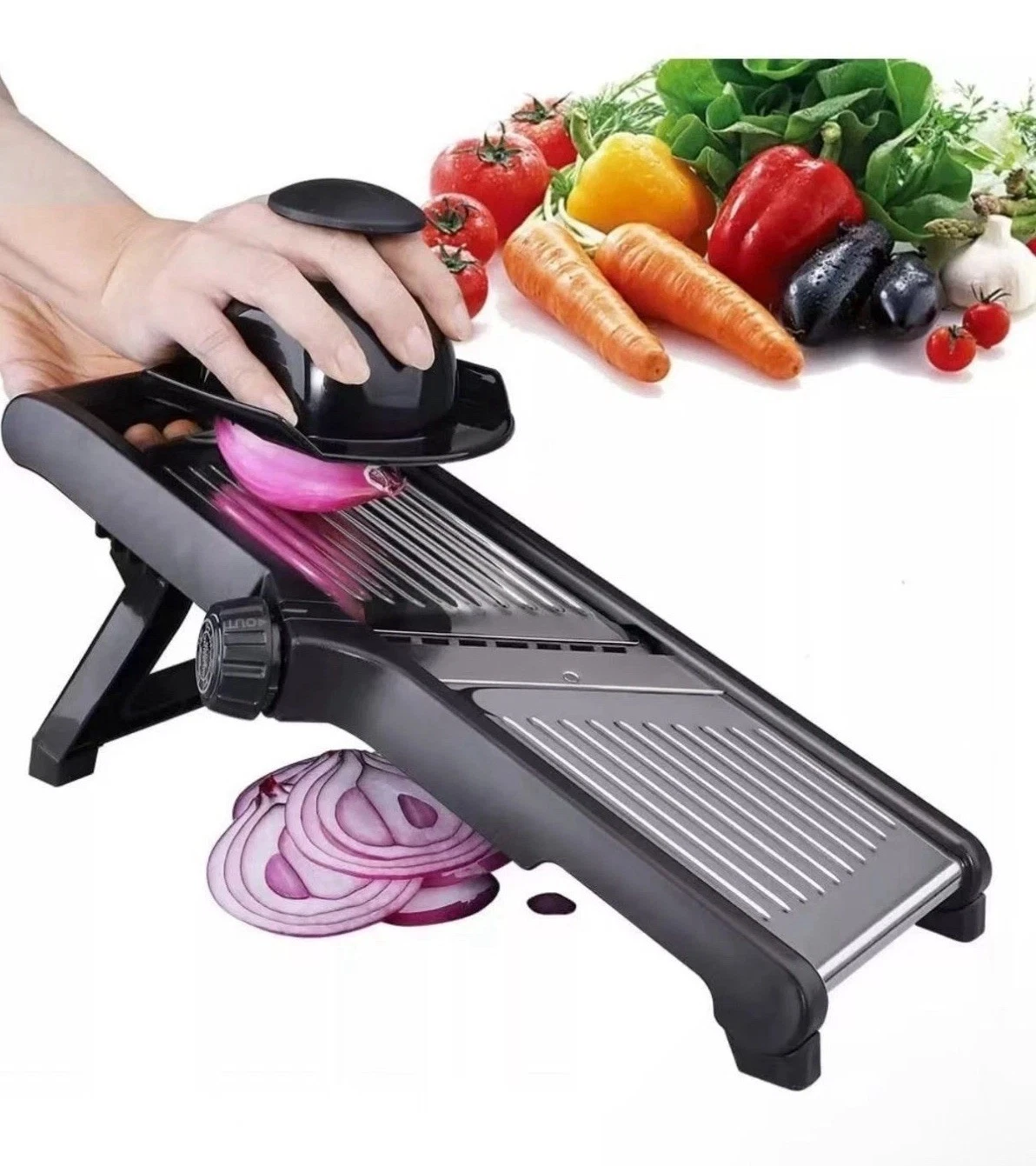 3-In-1 Kitchen Stainless Steel Mandolin Food Vegetable Mandolin Slicer ChopperAU
Opens in a new wind