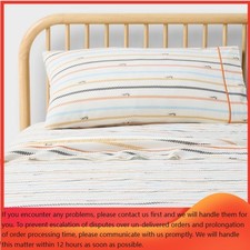 Hot Wheels Retro Checkered Stripe Kids' Cotton Sheet Set