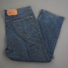 Vtg Levi s Mens 501XX Jeans Straight Leg Button Fly 48X32 43X26 Cut Denim Pant