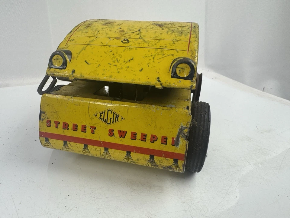 Vintage Nylint Toys Elgin Street Sweeper Wind-up Tin Litho 1950's Parts/repair - Image 2 of 4